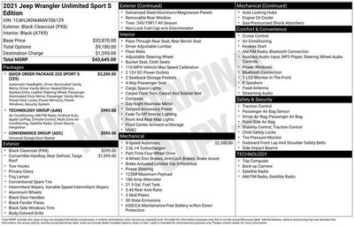 2021 Jeep Wrangler Unlimited Sport S 4x4