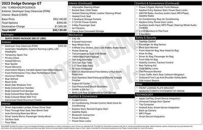 2023 Dodge Durango GT RWD