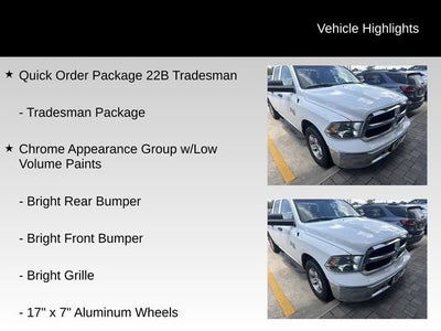 2019 RAM 1500 Classic Tradesman Quad Cab 4x2 6'4" Box