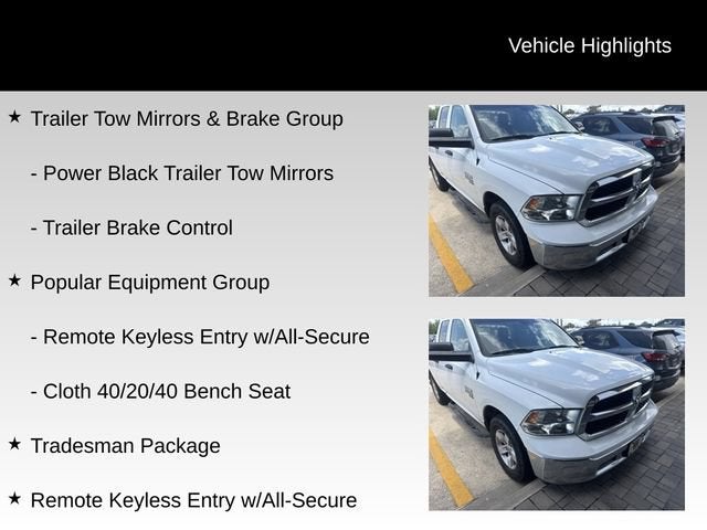 2019 RAM 1500 Classic Tradesman Quad Cab 4x2 6'4" Box