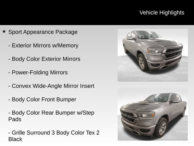 2022 RAM 1500 Laramie Crew Cab 4x2 5'7" Box