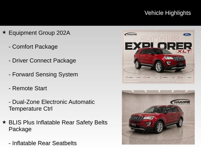 2016 Ford Explorer XLT