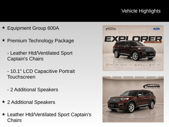 2020 Ford Explorer Platinum