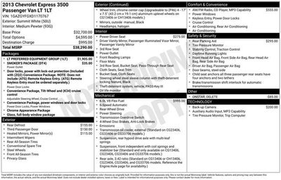 2013 Chevrolet Express Passenger 3500 LT