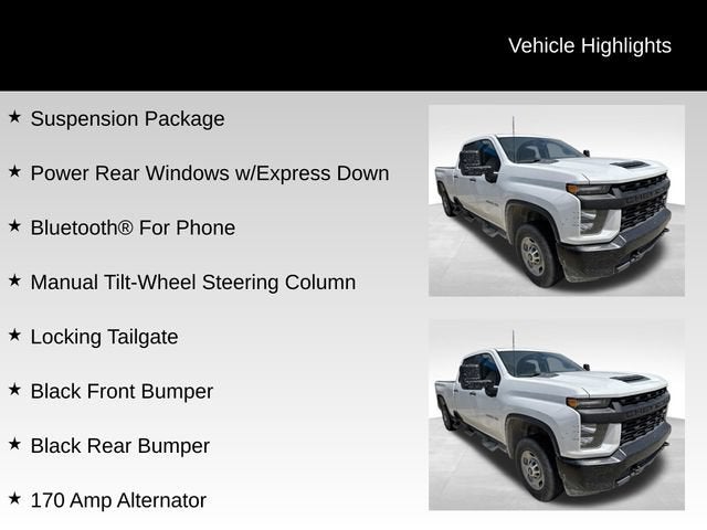 2020 Chevrolet Silverado 2500 HD Work Truck