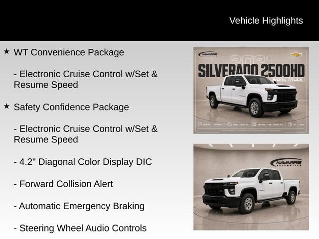 2021 Chevrolet Silverado 2500 HD Work Truck