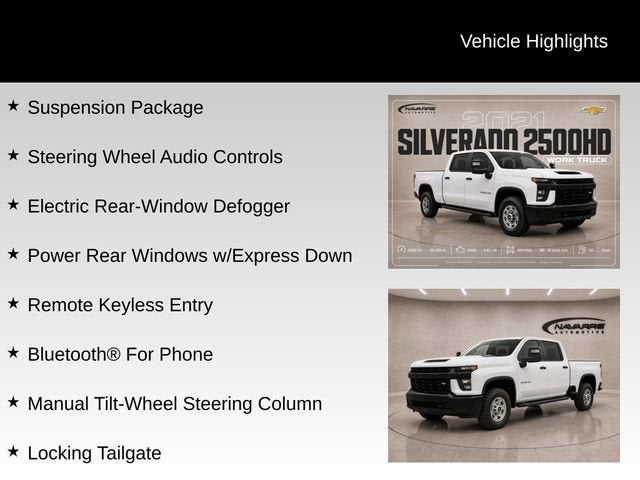 2021 Chevrolet Silverado 2500 HD Work Truck