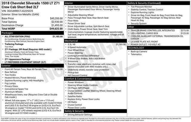 2018 Chevrolet Silverado 1500 LT