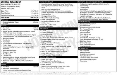 2020 Kia Telluride SX