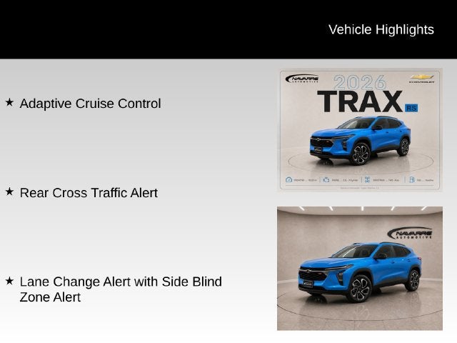 2026 Chevrolet Trax 2RS