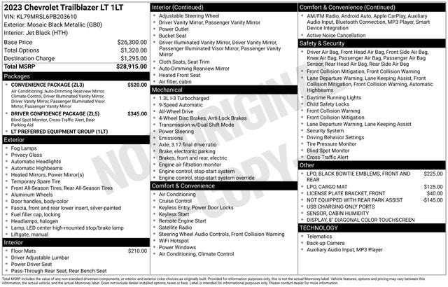 2023 Chevrolet Trailblazer LT