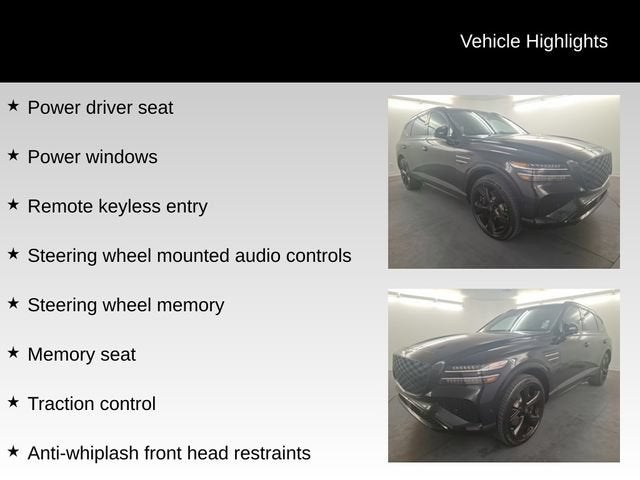 2026 Genesis GV80 3.5T Prestige Black AWD