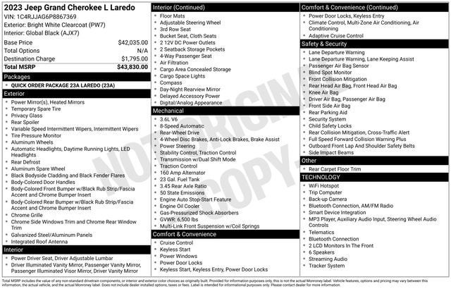 2023 Jeep Grand Cherokee L Laredo