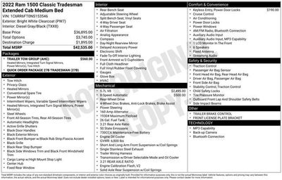2022 RAM 1500 Classic Tradesman