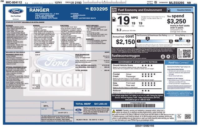 2021 Ford Ranger XL