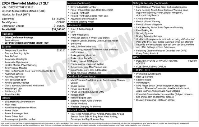 2024 Chevrolet Malibu 2LT