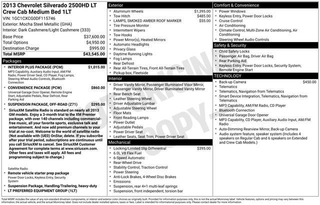 2013 Chevrolet Silverado 2500 HD LT