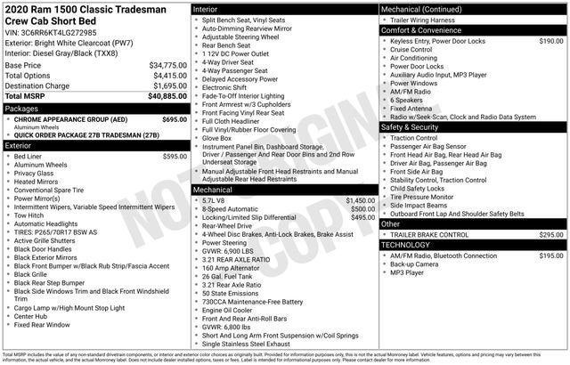 2020 RAM 1500 Classic Tradesman