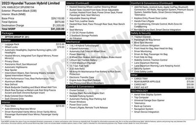 2023 Hyundai Tucson Hybrid Limited