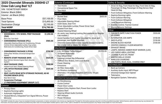 2025 Chevrolet Silverado 3500 HD LT DRW