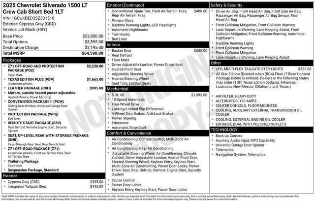 2025 Chevrolet Silverado 1500 LT