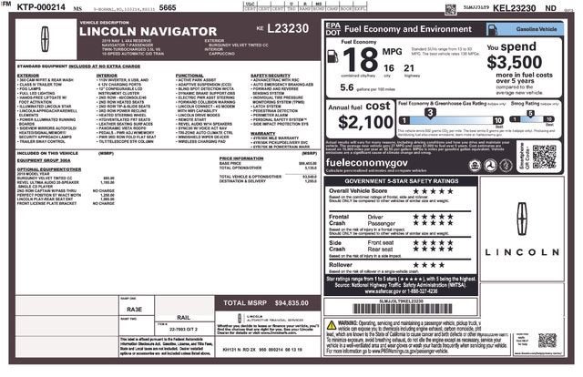 2019 Lincoln Navigator L Reserve