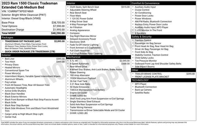 2023 RAM 1500 Classic Tradesman