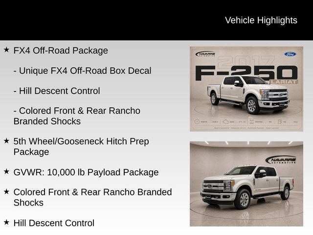 2017 Ford F-250SD Lariat