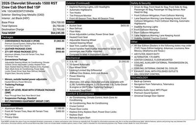 2026 Chevrolet Silverado 1500 RST