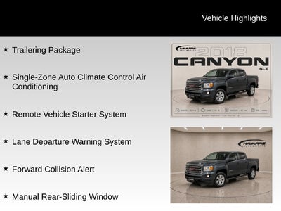 2018 GMC Canyon SLE1
