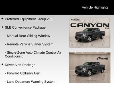 2018 GMC Canyon SLE1