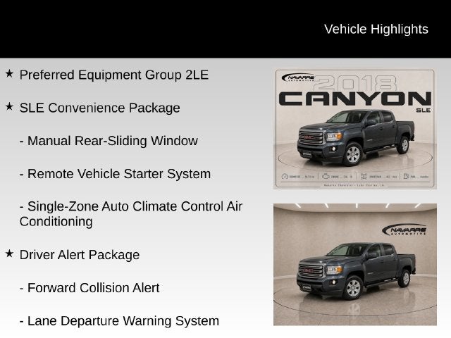2018 GMC Canyon SLE1