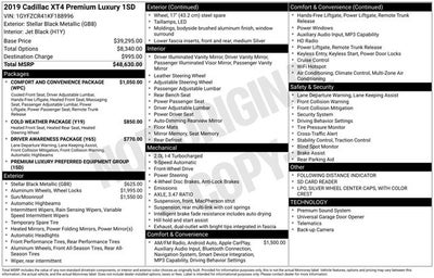 2019 Cadillac XT4 Premium Luxury