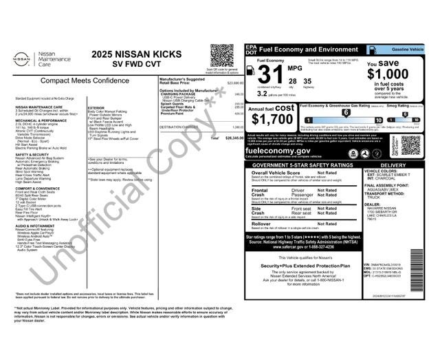 2025 Nissan Kicks SV