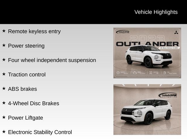 2023 Mitsubishi Outlander SE