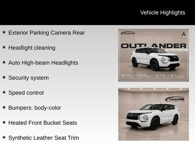 2023 Mitsubishi Outlander SE