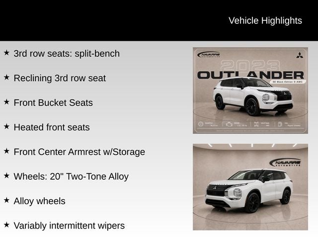 2023 Mitsubishi Outlander SE