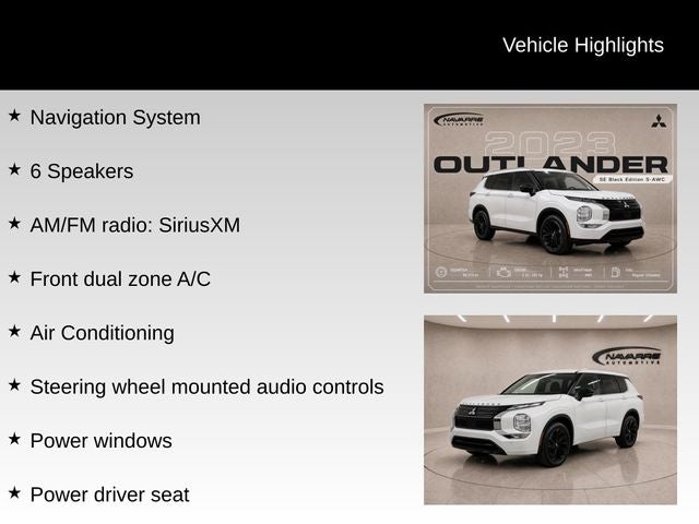 2023 Mitsubishi Outlander SE