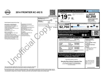 2014 Nissan Frontier S