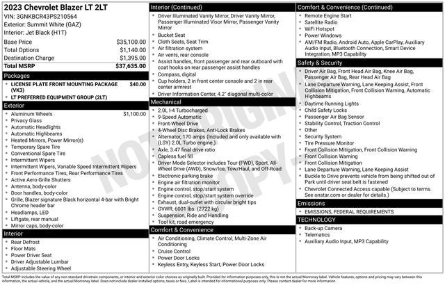 2023 Chevrolet Blazer LT