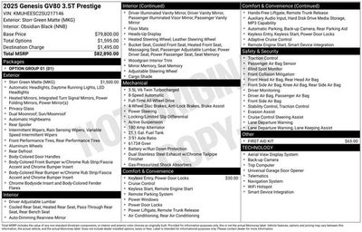 2025 Genesis GV80 Prestige
