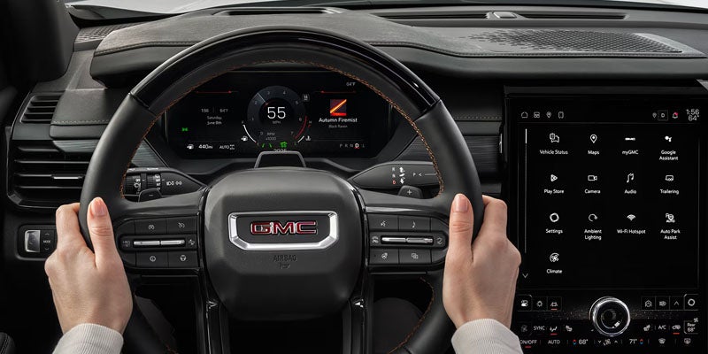 Hands on Steering Wheel of 2026 GMC Acadia LAKE CHARLES, LA